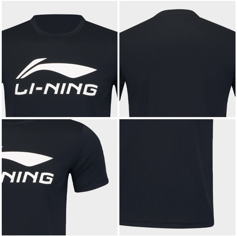 Li-Ning Men's Short Sleeve T-Shirt AHSR789-12 AHSTB07-1 - Breathable Performance Tee, 62% Off