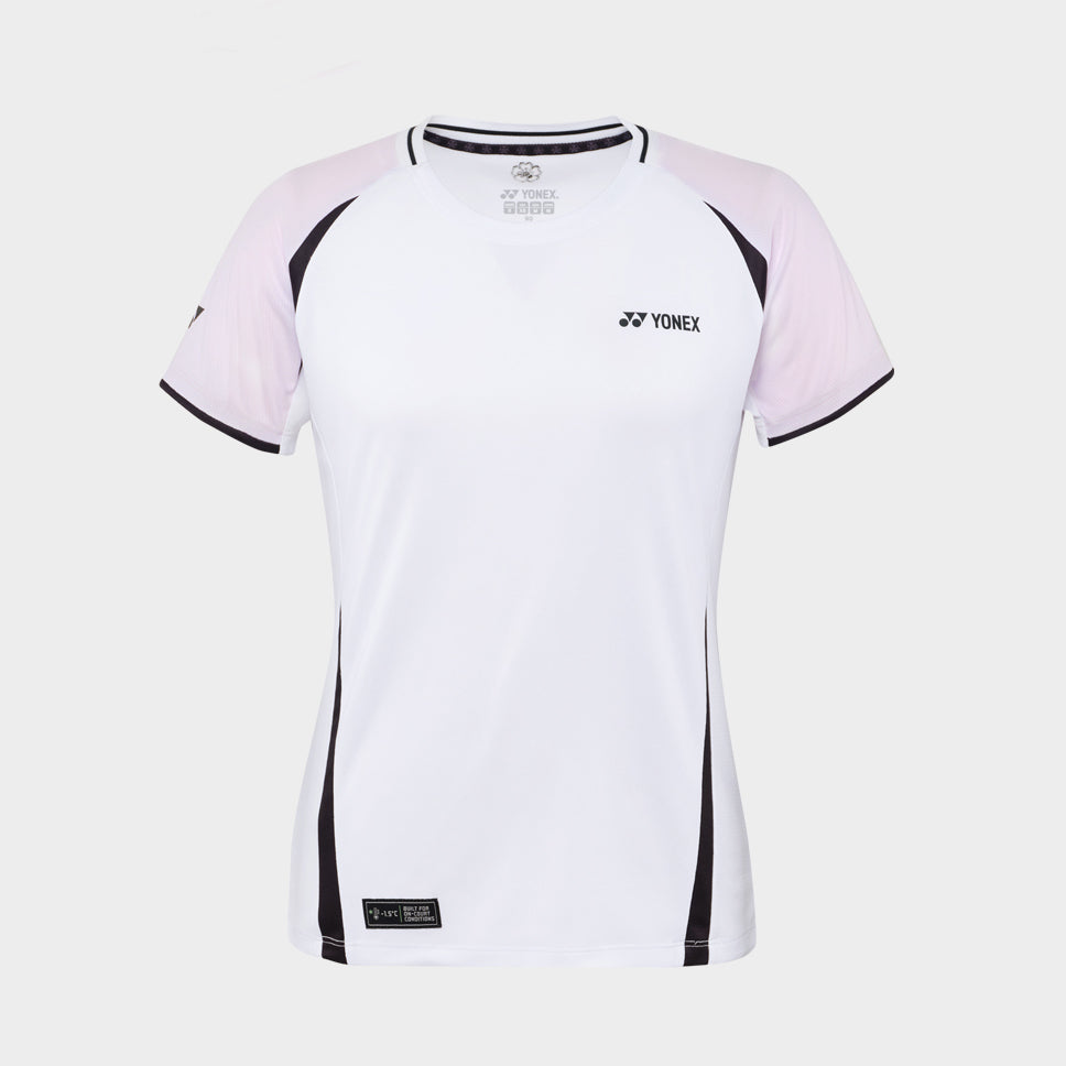 Yonex Women's Short Sleeve T-Shirt 2025 Cherry Blossom Edition - Breathable Performance Tee