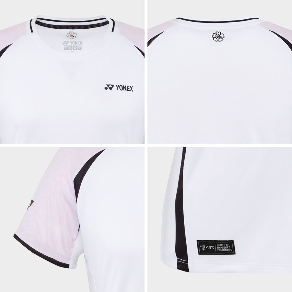 Yonex Women's Short Sleeve T-Shirt 2025 Cherry Blossom Edition - Breathable Performance Tee