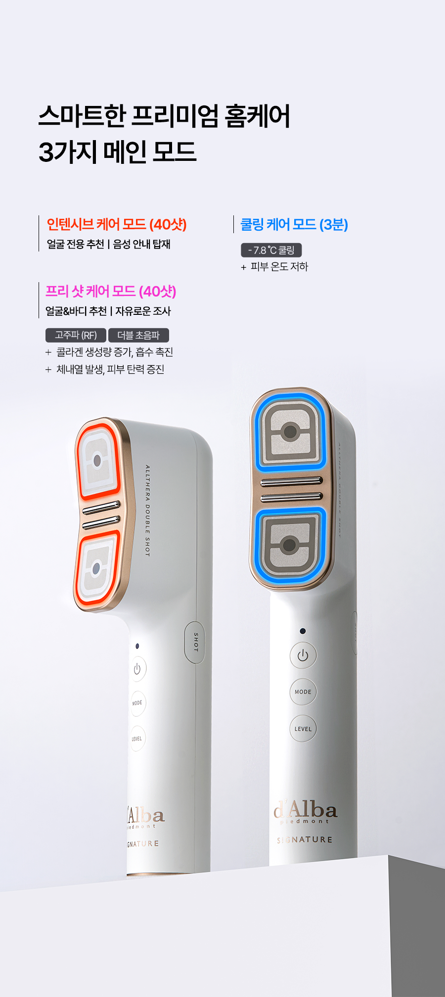 d'Alba Signature Allsera Double Shot LED Home Device - Korea's Viral K-Beauty Facial Tool