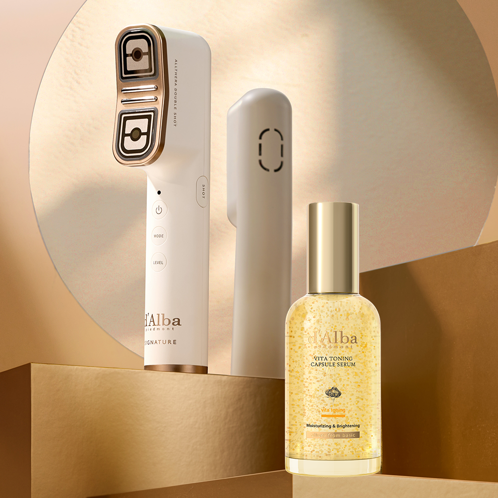 d'Alba Signature Allsera Double Shot LED Home Device - Korea's Viral K-Beauty Facial Tool