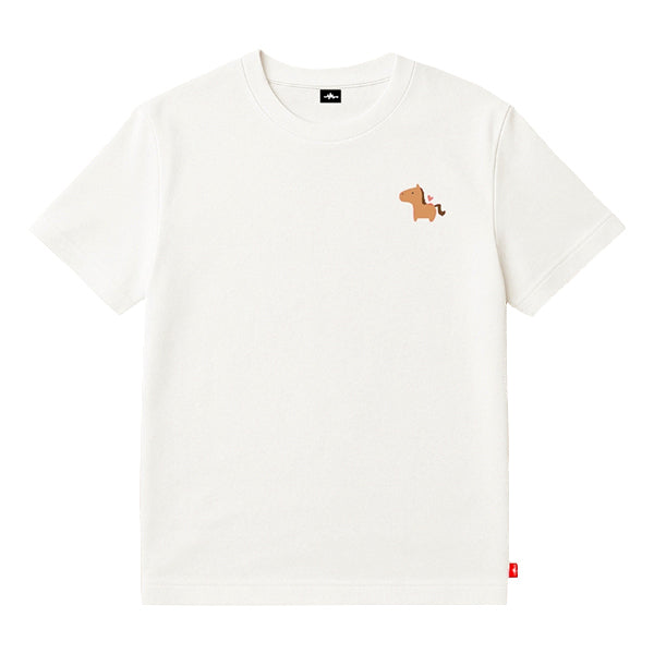 펄스비 남성 여성 반팔 티셔츠 오버핏 홀스 말 for 배드민턴, 탁구, 테니스