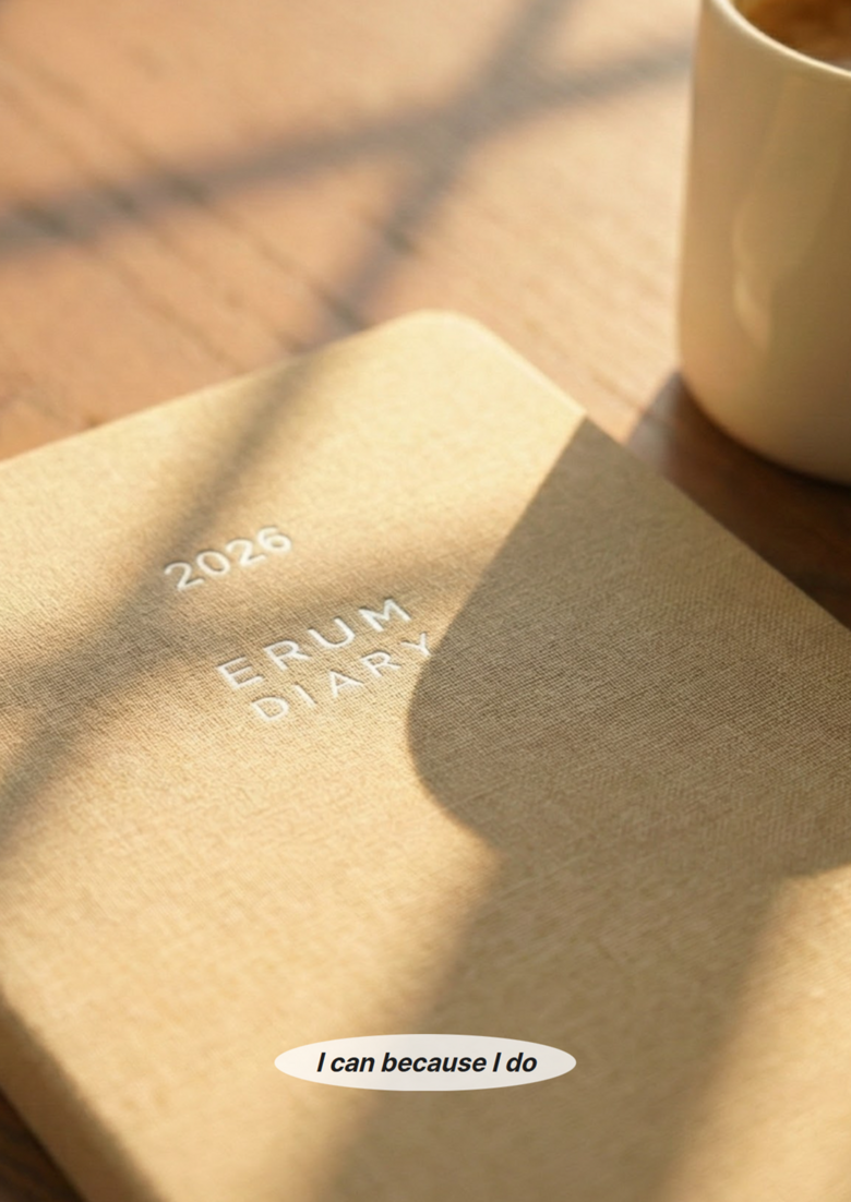 [2026 이룸 다이어리] 2026 Erom Yearly Diary Planner | Korean Minimalist Annual Journal - Beige Edition