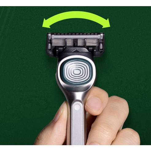 Dorco Sleek Motion 4-Blade Razor + 10 Blades Set - Korean Best Selling Shaving Kit