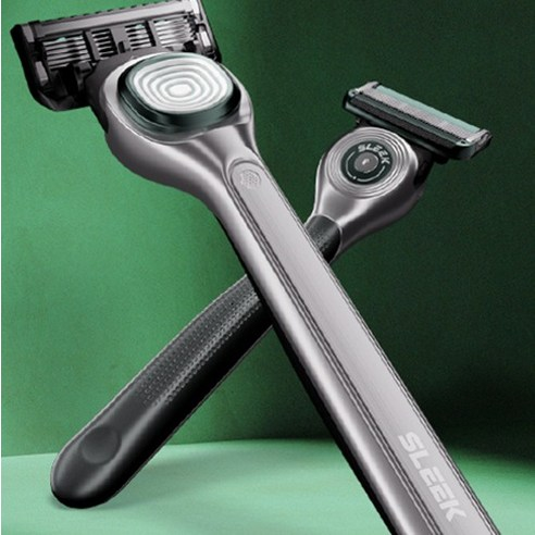 Dorco Sleek Motion 4-Blade Razor + 10 Blades Set - Korean Best Selling Shaving Kit