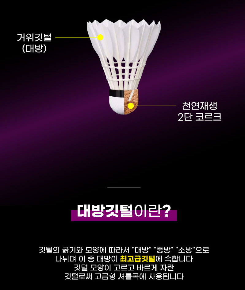 KBB 79 Goose Feather Shuttlecocks 12 Pack - Korea's No.1 Club Shuttlecock